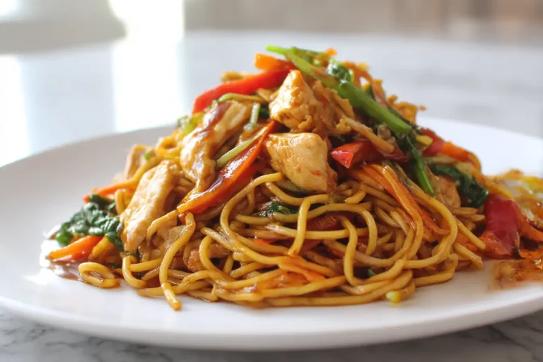 Gordon Ramsay's Chicken Lo Mein, a delicious stir-fried noodle dish.