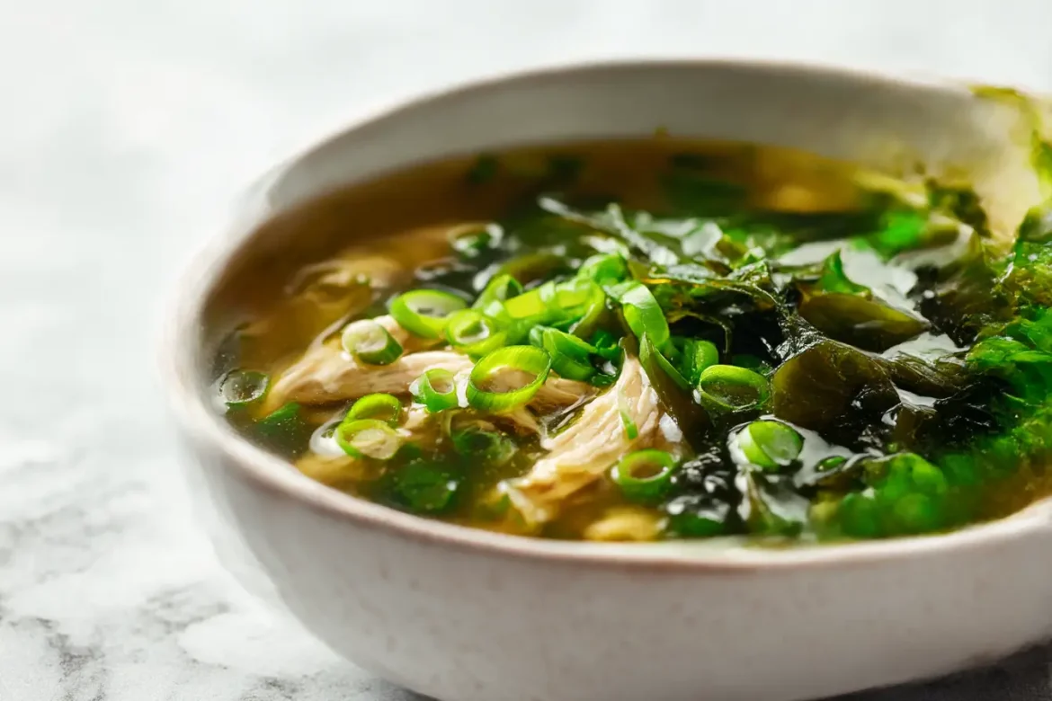 A delicious Gordon Ramsay chicken miso soup recipe made in the Cookeo.