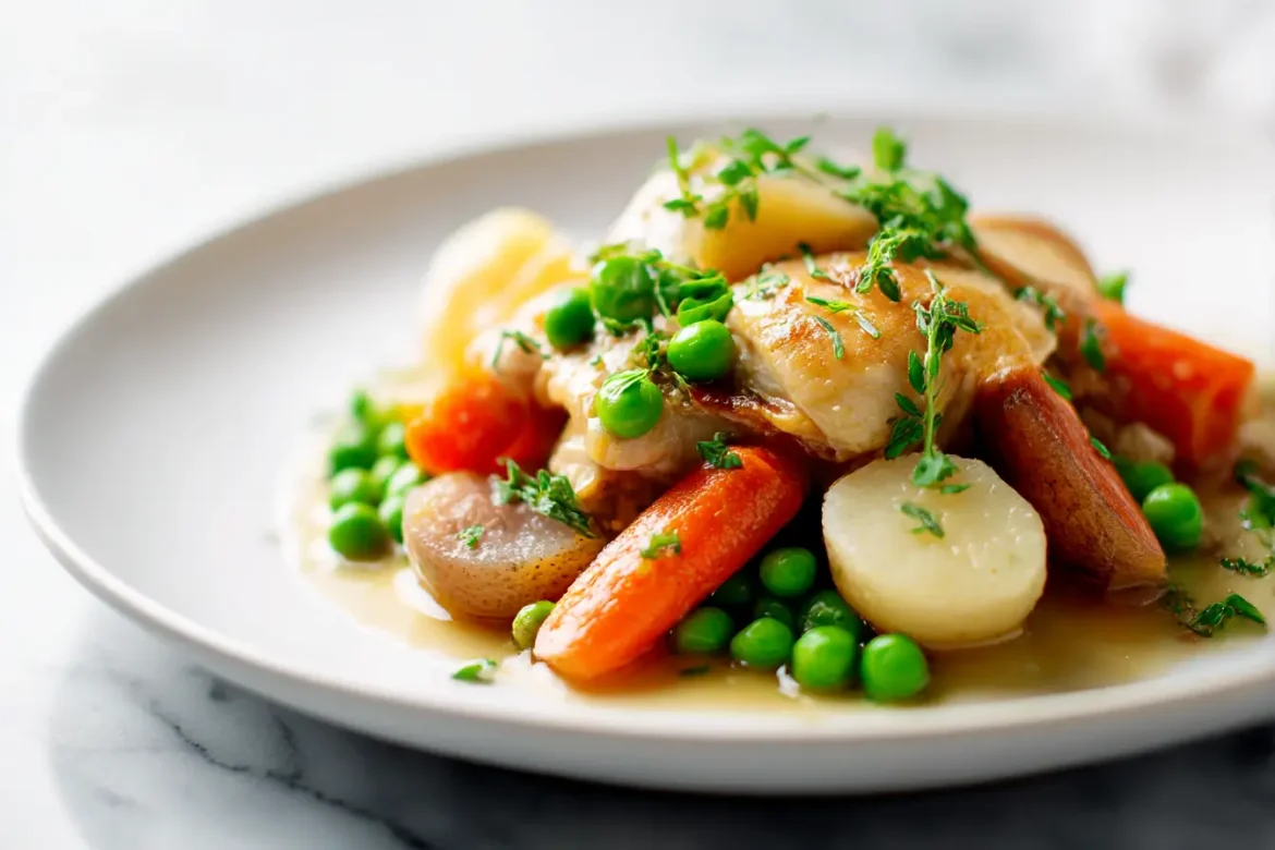 Gordon Ramsay's Chicken Pot Au Feu, a delightful and savory dish