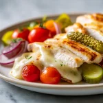 Gordon Ramsay Chicken Raclette, melted cheese and tender chicken