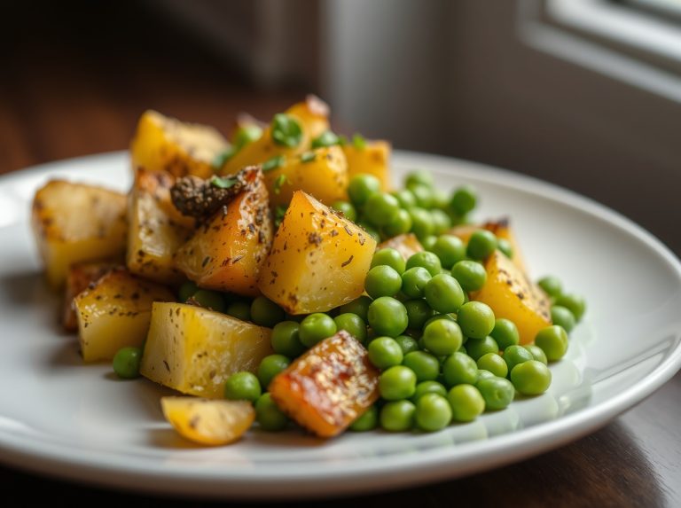 Gordon Ramsay's perfectly roasted potatoes and peas recipe made in Cookeo, crisp and delicious