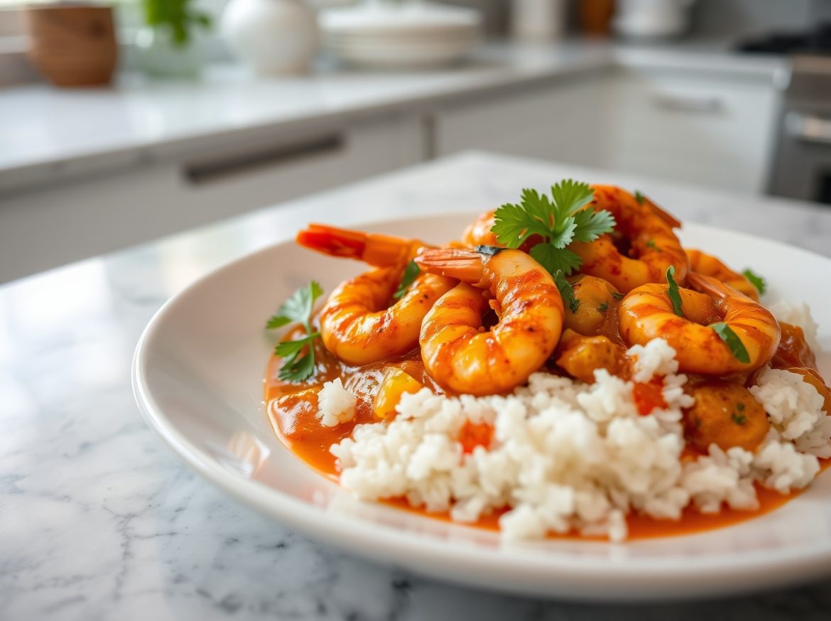 Gordon Ramsay's prawn curry recipe made in Cookeo, full of flavor and delicious spices.