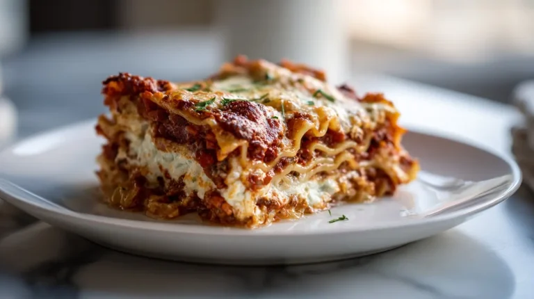 Delicious Gordon Ramsay baked ziti fresh out of the oven.