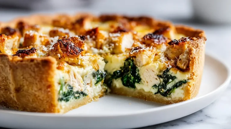 Delicious Gordon Ramsay chicken quiche, made to perfection.
