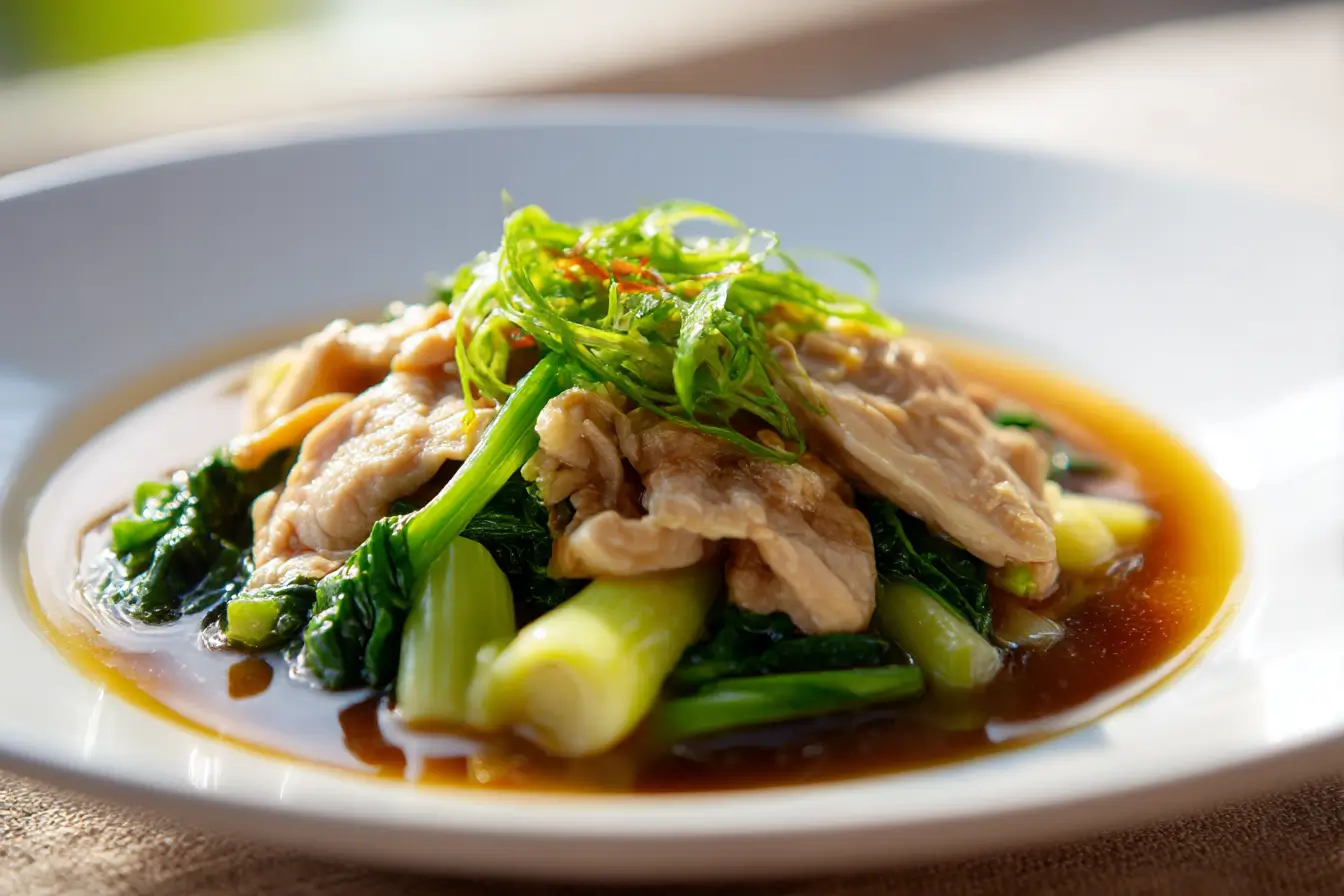 Gordon Ramsay's Chicken Sukiyaki, a delicious twist on a classic dish.