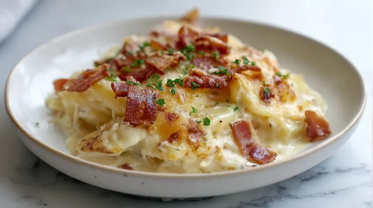 Gordon Ramsay's Chicken Tartiflette, a creamy and cheesy delight.