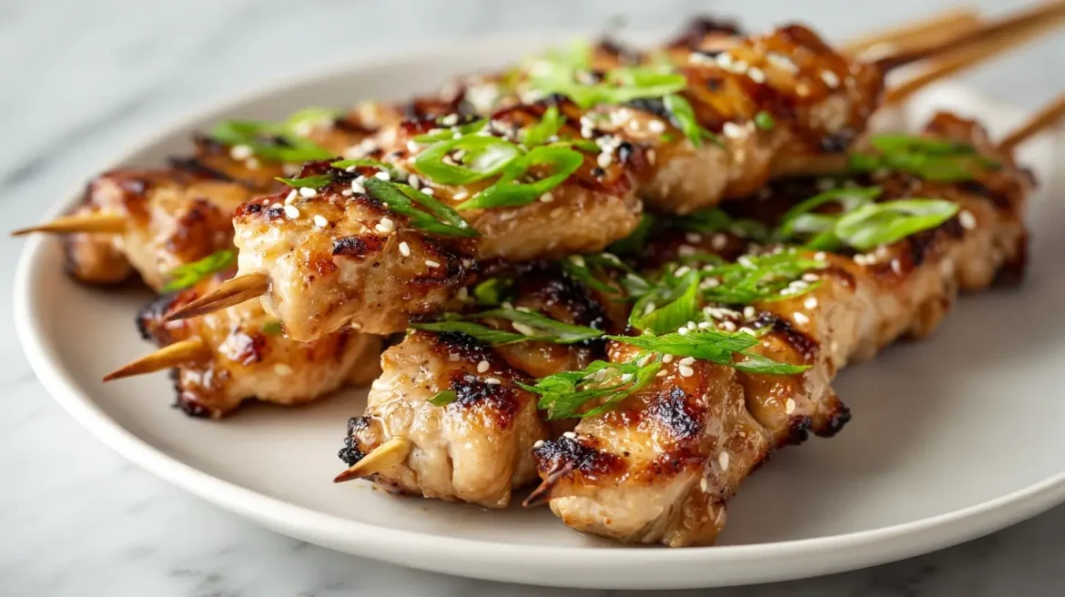 Gordon Ramsay's chicken yakitori recipe, grilled and flavorful.