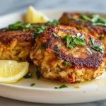 Delicious Gordon Ramsay crab cakes with crispy golden exterior