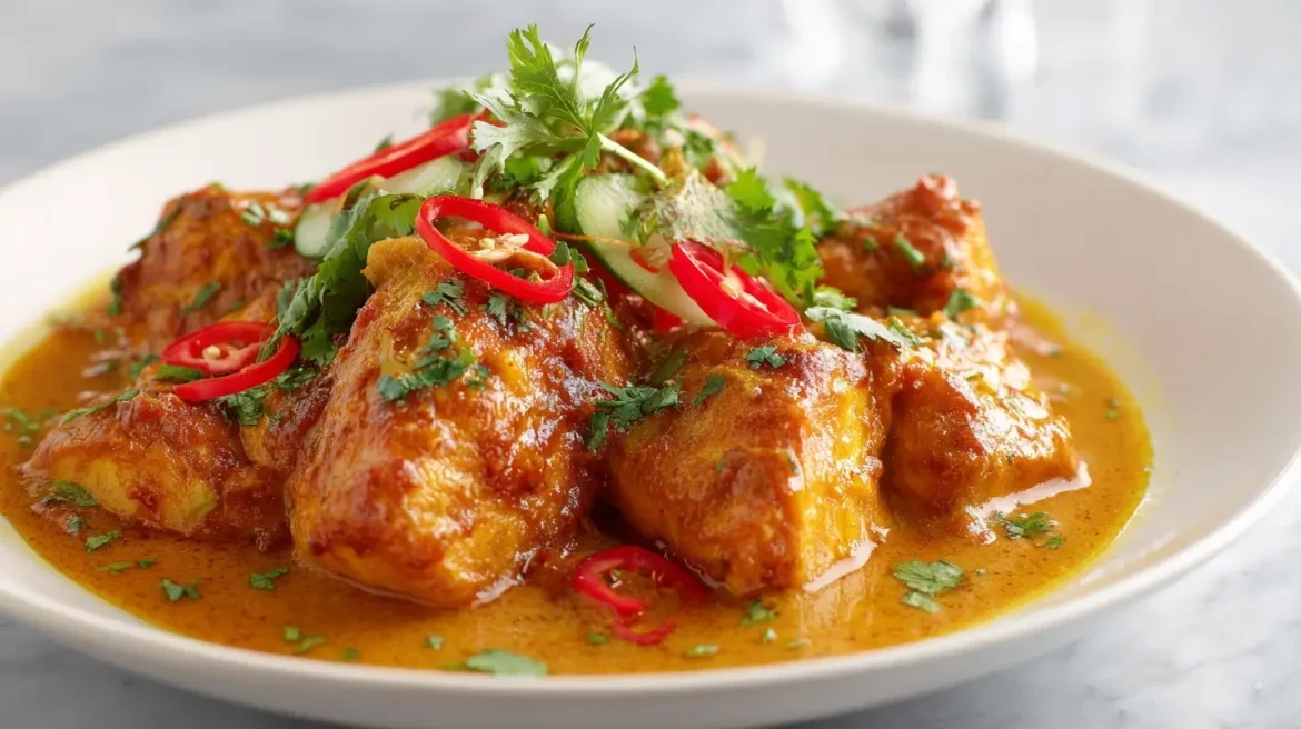 Delicious Gordon Ramsay's fish curry recipe served with rice