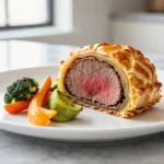 Gordon Ramsay's Beef Wellington, perfectly baked and golden brown
