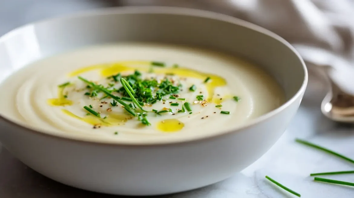 Gordon Ramsay's delicious cauliflower soup, creamy and comforting.