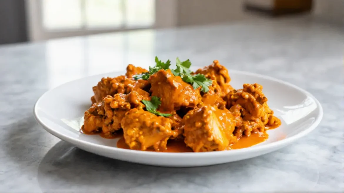 Gordon Ramsay's Chicken Tikka Masala, rich and flavorful with spices.
