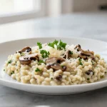 Gordon Ramsay mushroom risotto, creamy and rich with flavor