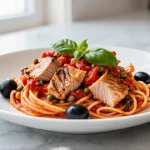 Gordon Ramsay's Tuna Puttanesca, rich in flavor and freshness.